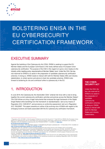 Bolstering ENISA in the EU Cybersecurity Certification Framework